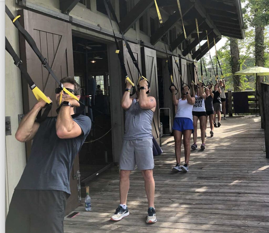 RunSUP also provides TRX suspension training at the Boathouse Paddle Club near 30A's Seaside. 